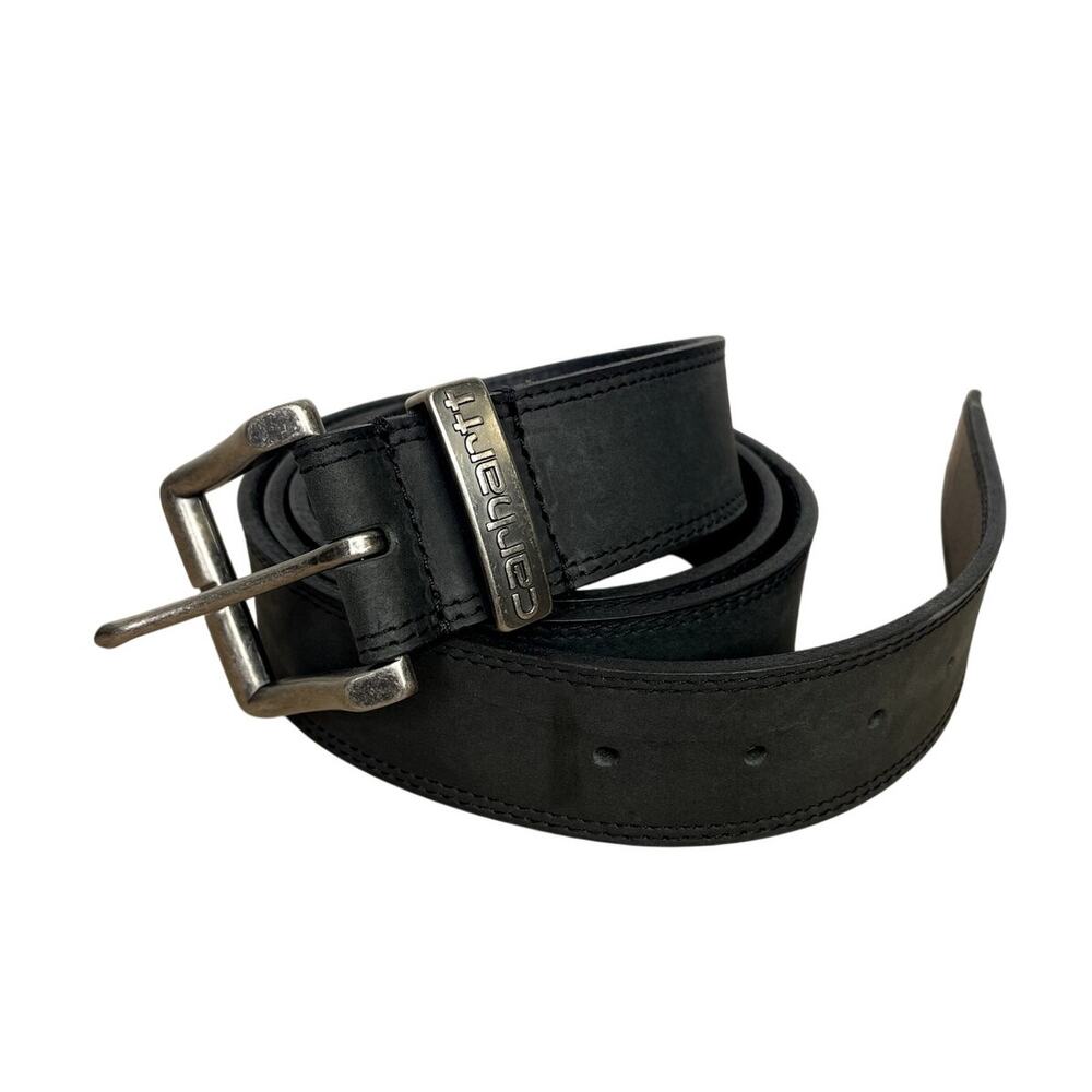 Carhartt men's black leather belt 44"
